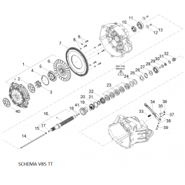 MOTO GUZZI Ressort godet embrayage 2A000816 MOTO GUZZI Ressort godet embrayage 2A000816