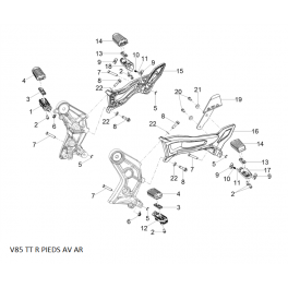 MOTO GUZZI Rondelle 6.4x18x2 r pieds AP8150378 MOTO GUZZI Rondelle 6.4x18x2 r pieds AP8150378