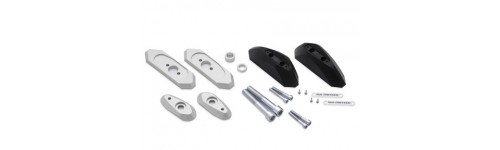 Kit fixations & tampons crash pads